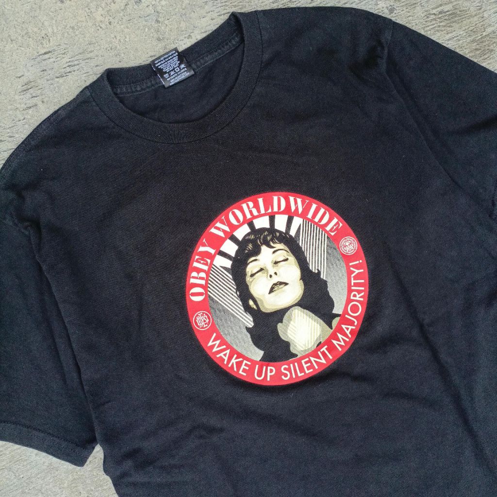 Obey Worldwide Wake Up Silent Majority Tshirt Second