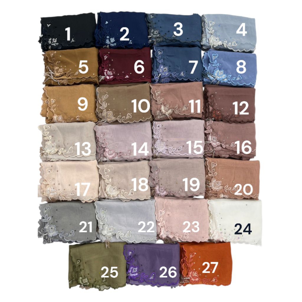 segiempat Paris japan bordir