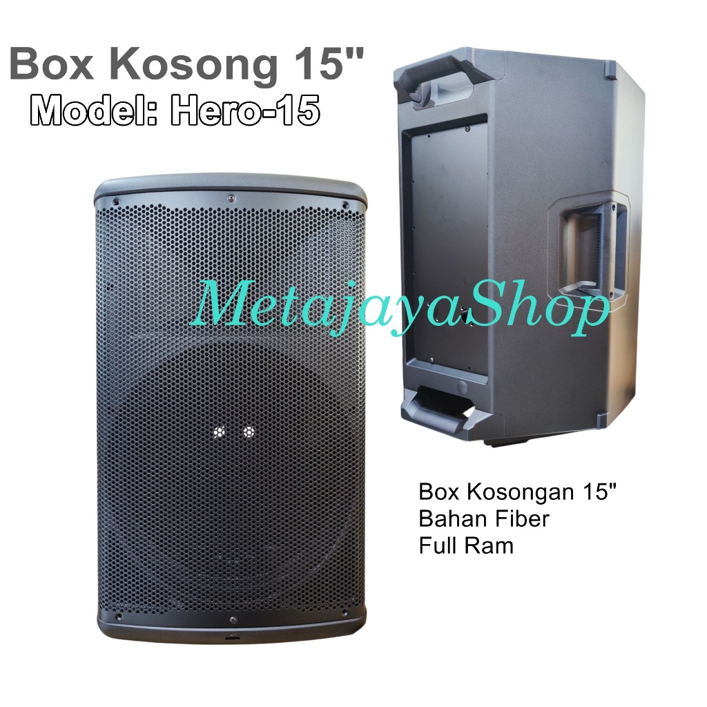 Box Speaker Model HERO-15 Full Ram Bahan Fiber Box Kosongan 15 Inch