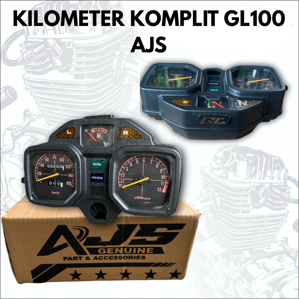 KILOMETER KOMPLIT GL100 SPIDOMETER STANDART GL100 AJS SPIDOMETER HONDA GL100 GL125 AJS