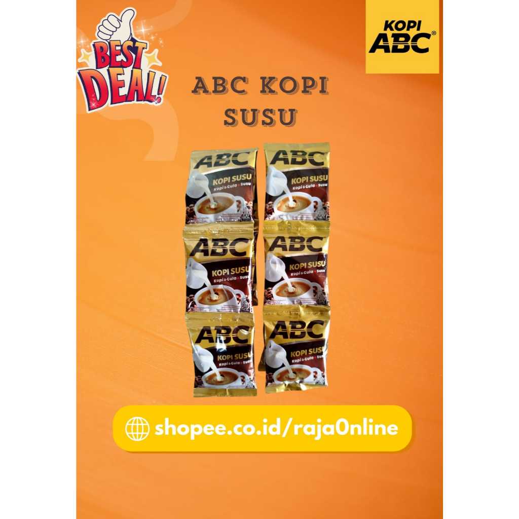 Kopi ABC Susu 1 Renceng Isi 10 Sachet / Kopi ABC Susu 1 Renceng