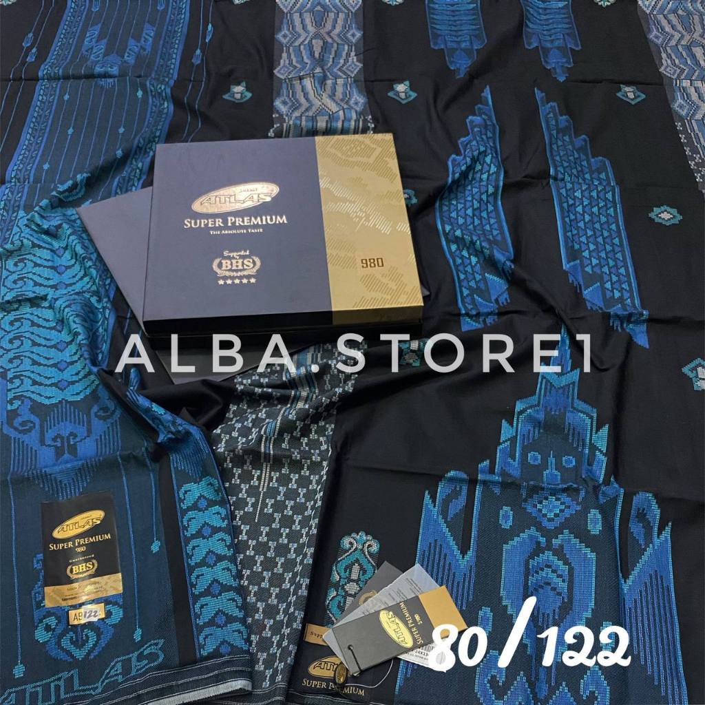 Sarung ATLAS SUPER PREMIUM 980 Gold Full Songket Jacquard Sarung Atlas Suprem Sarung Atlas Super Pre