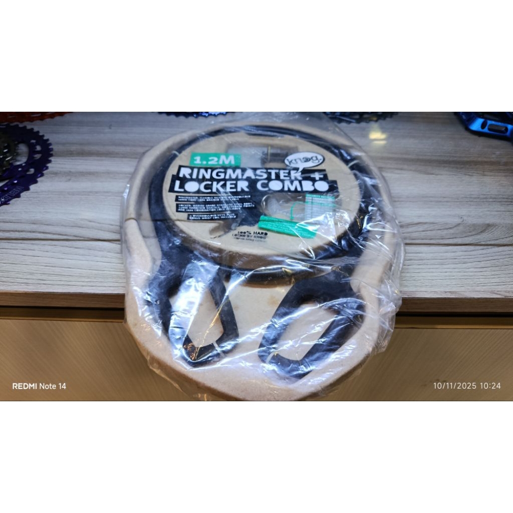 Kunci Sepeda / Motor Lingmaster Merek Knog Locker Combo 1.2 Meter Black