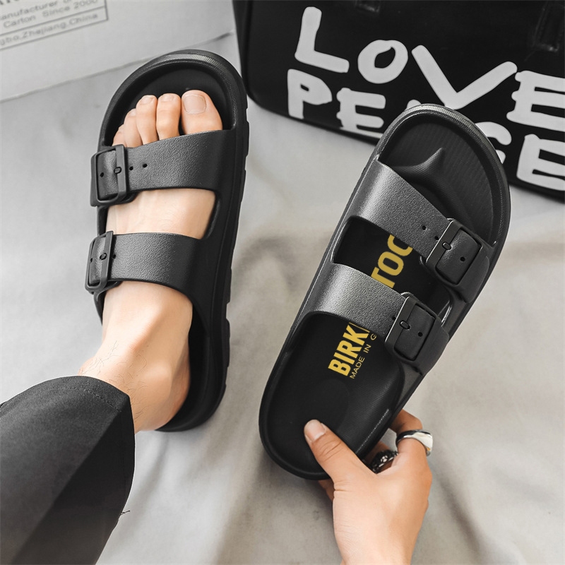 Sandal Pria Karet Sandal Pria Tali Belakang Nyaman Bahan Karet Ringan Sendal Sendal Cowok Slipon Big