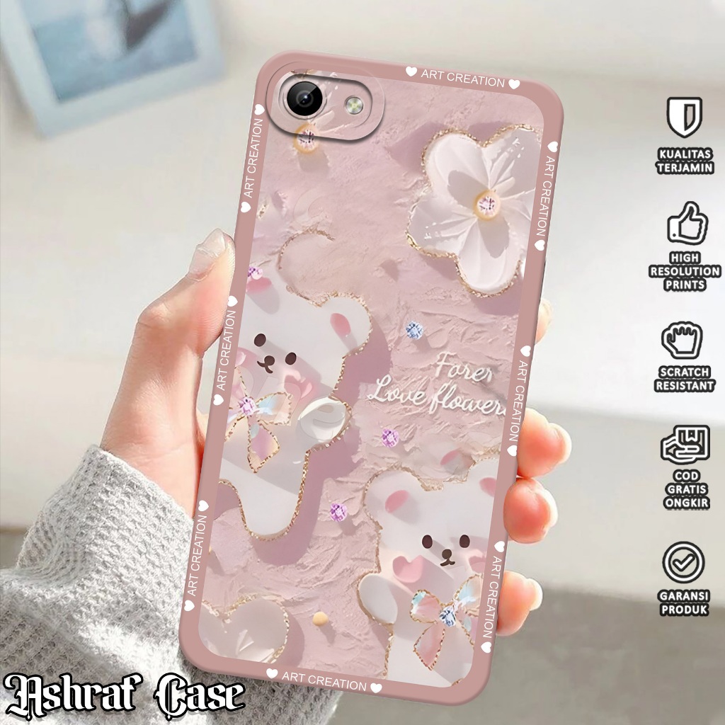 Softcase Premium For Vivo 1808 [ AM06 ] - Case Terbaru - Silicon Cassing Hp Wanita / Pria - Softcase