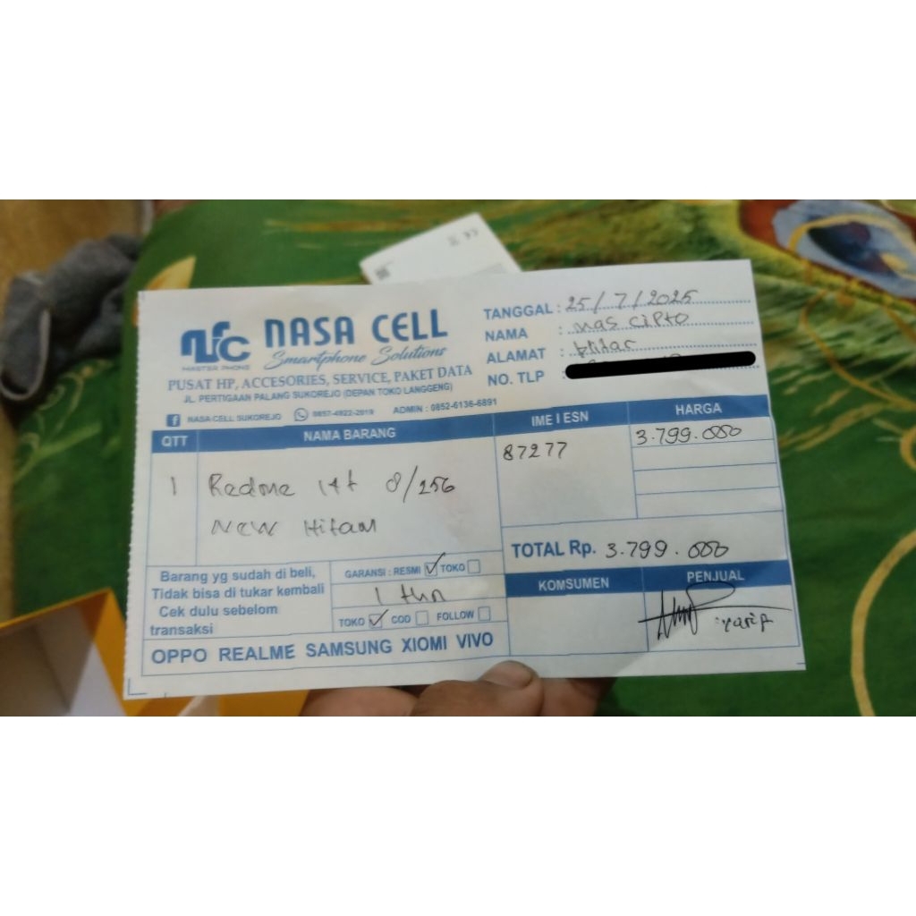 hp second realme 14T 5G (Ram 8/256)
