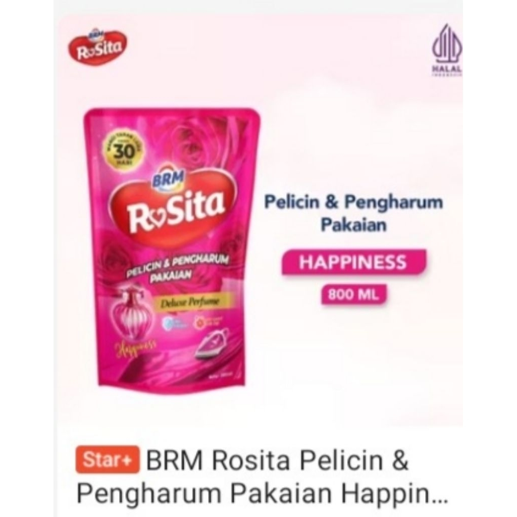 Pelicin dan pewangi Berkah Rosita mandiri Happines