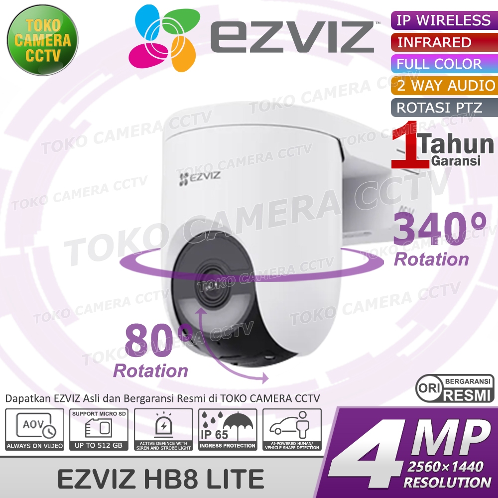 EZVIZ HB8 KAMERA CCTV WIFI WIRELESS IP CAMERA BATERAI TANPA KABEL