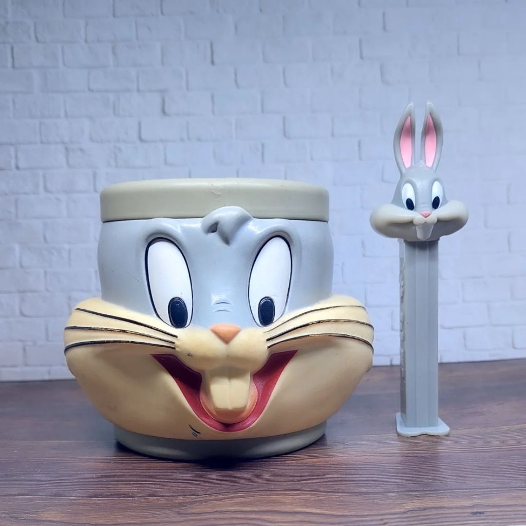 Mug jadul Bugs Bunny Space Jam figure looney toones mcd happy meal set 2 pcs