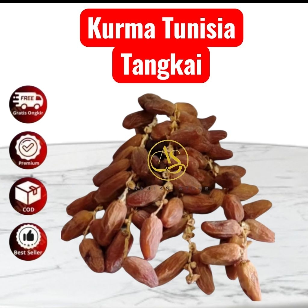 Kurma Tunisia Tangkai 500gram Premium Kurma Tunisia Tangkai  100% originial 500gram