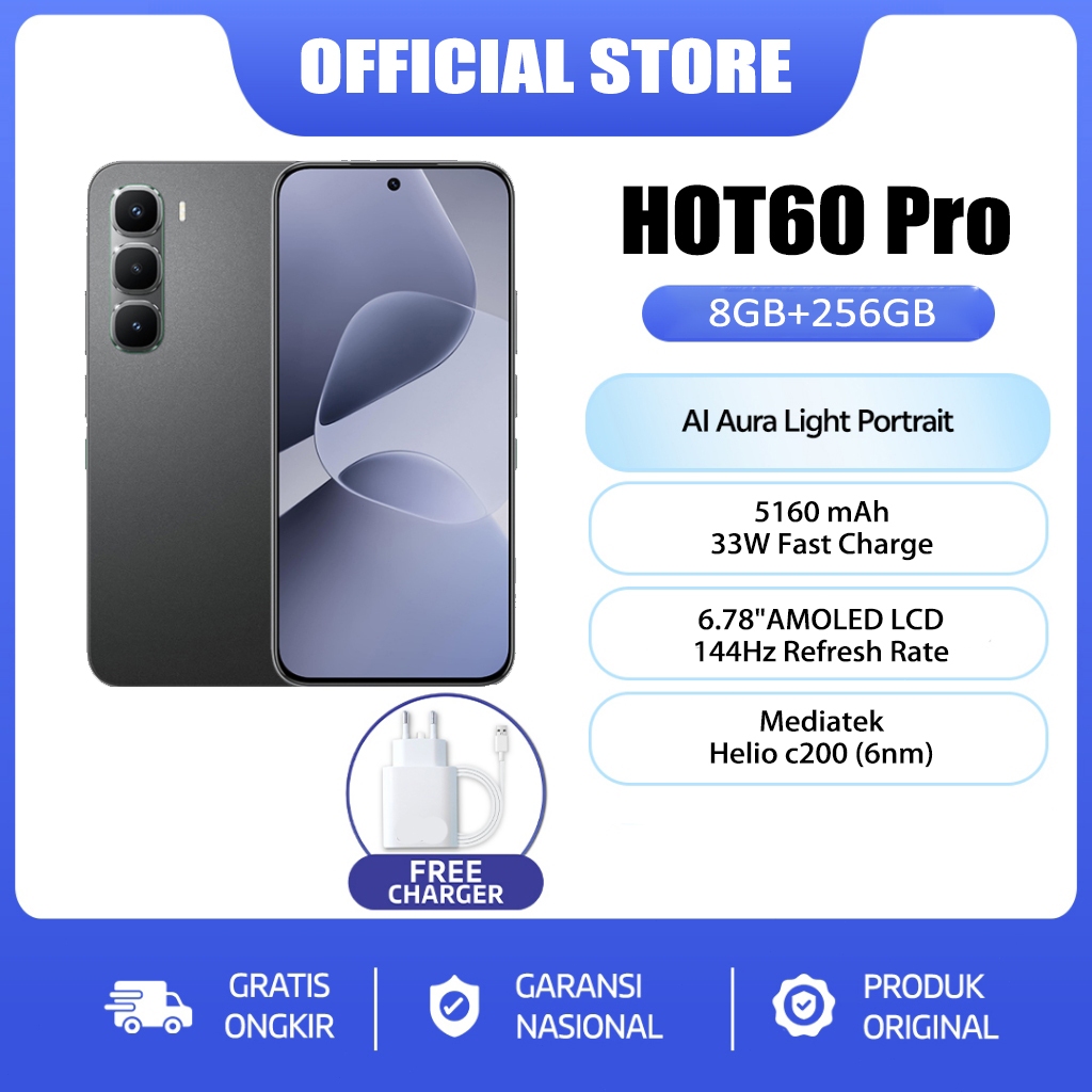 Hot 60 Pro 8/256GB 50MP 6.78 inch Hot 60i 5160mAh 144Hz Hot 60 Infinix