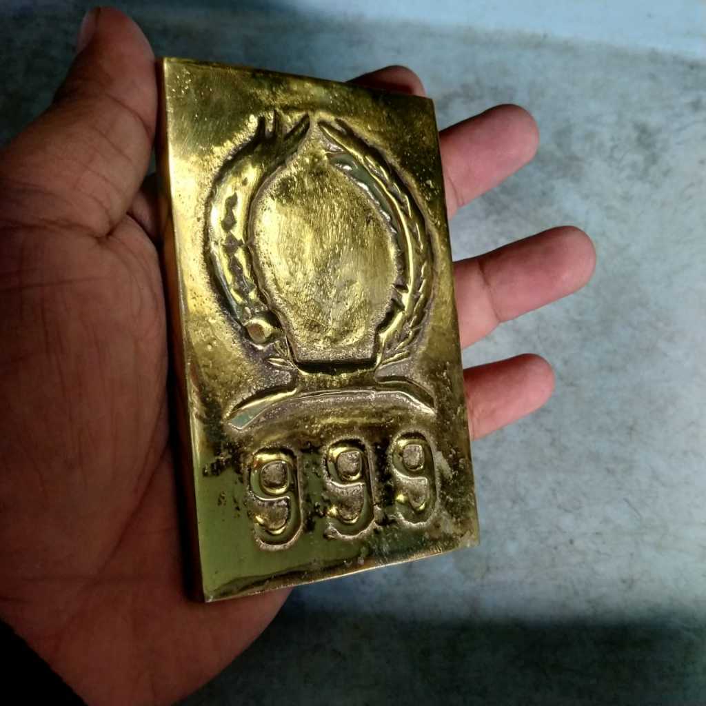 Koleksi Replika Emas Batangan Padi Kapas Mirip ASLI