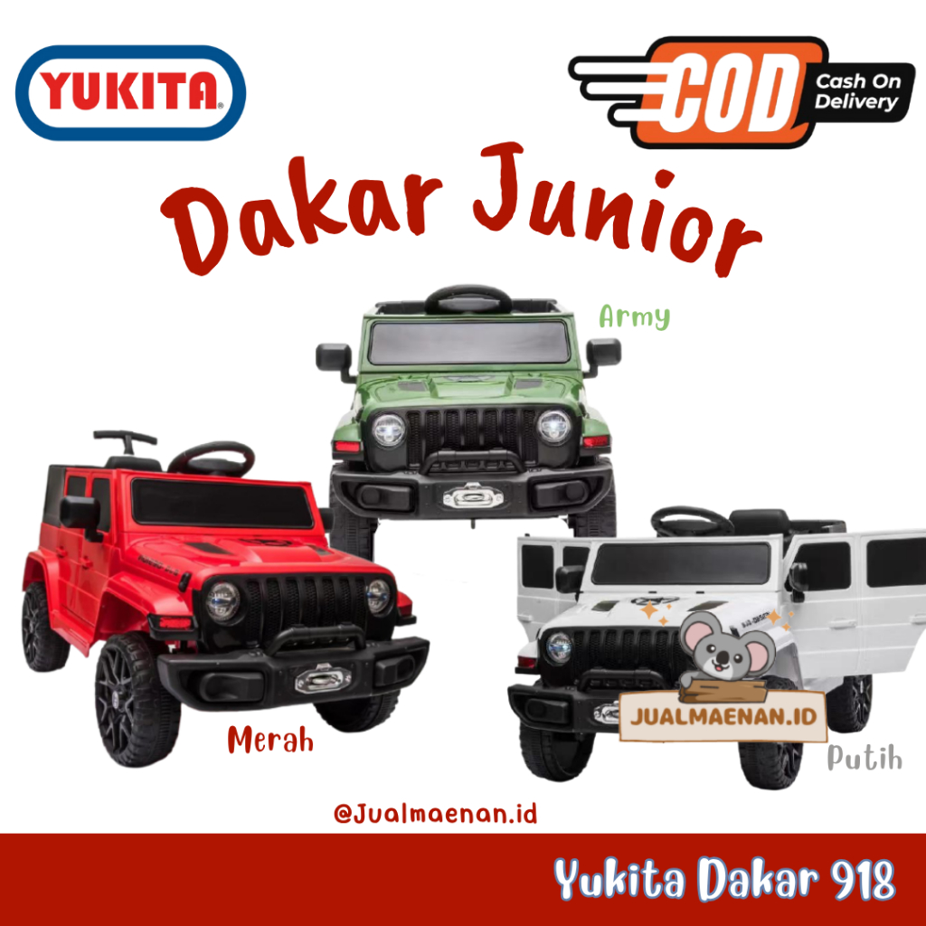 Mainan Anak MOBIL AKI DAKAR JUNIOR - YUKITA 918