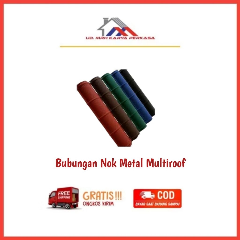 Bubungan/Nok Multiroof Metal Pasir | COD dan Gratis Ongkir S&K