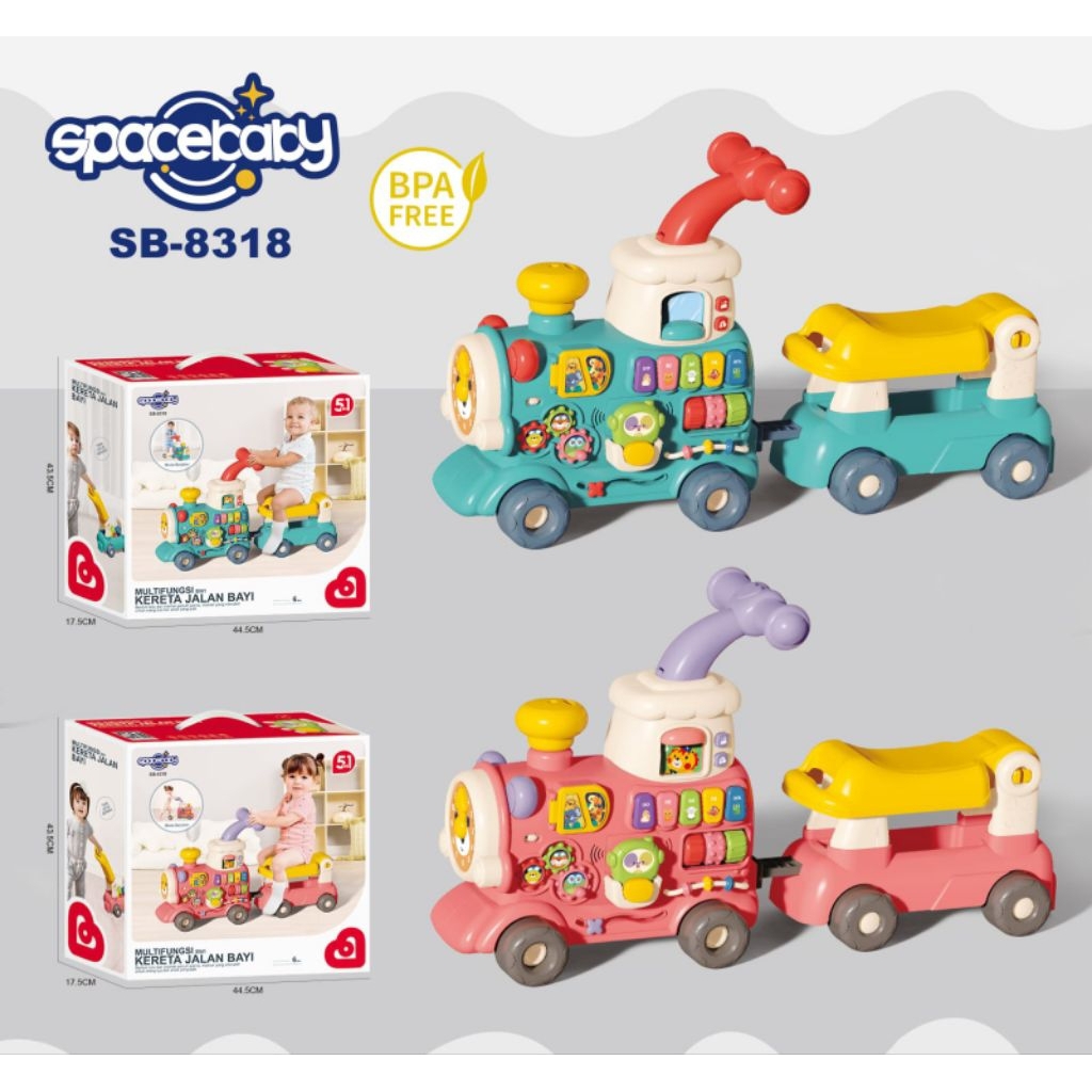 Kereta Bayi SB 8318 Kereta Jalan Multifungsi Spacebaby