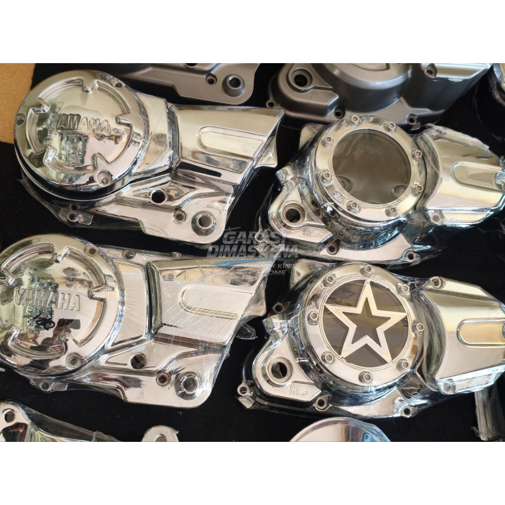 BAK MESIN RX KING NEW CKD MODEL TRANSPARAN BINTANG CHROME