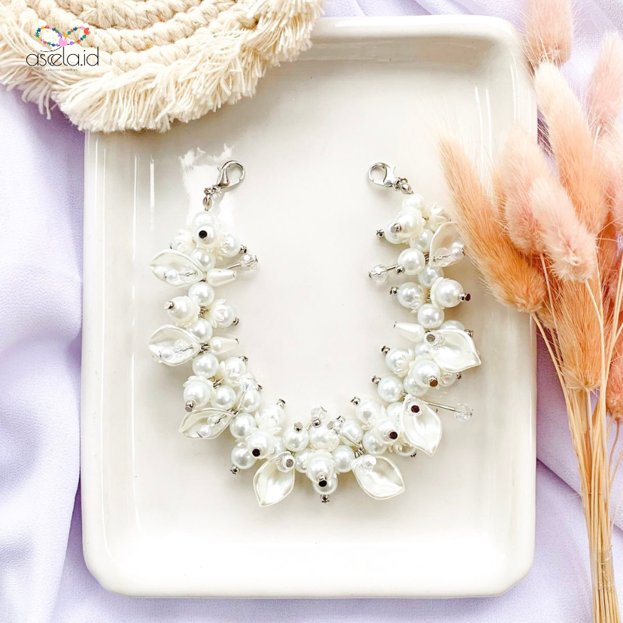 ASEELA.ID - Konektor Masker Mutiara Hijab | Konektor Masker Hijab |Konektor Manik Manik