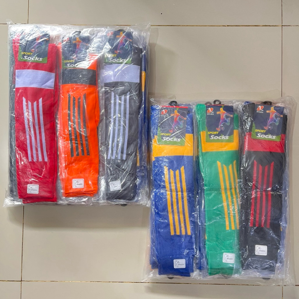 (GROSIR 12 pasang) Kaos Kaki Bola SPORT SOCKS/Kaos Kaki Bola Panjang/Kaos Kaki Olahraga