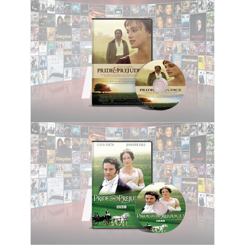 DVD Pride & Prejudice (2005) + DVD Pride and Prejudice (1995)