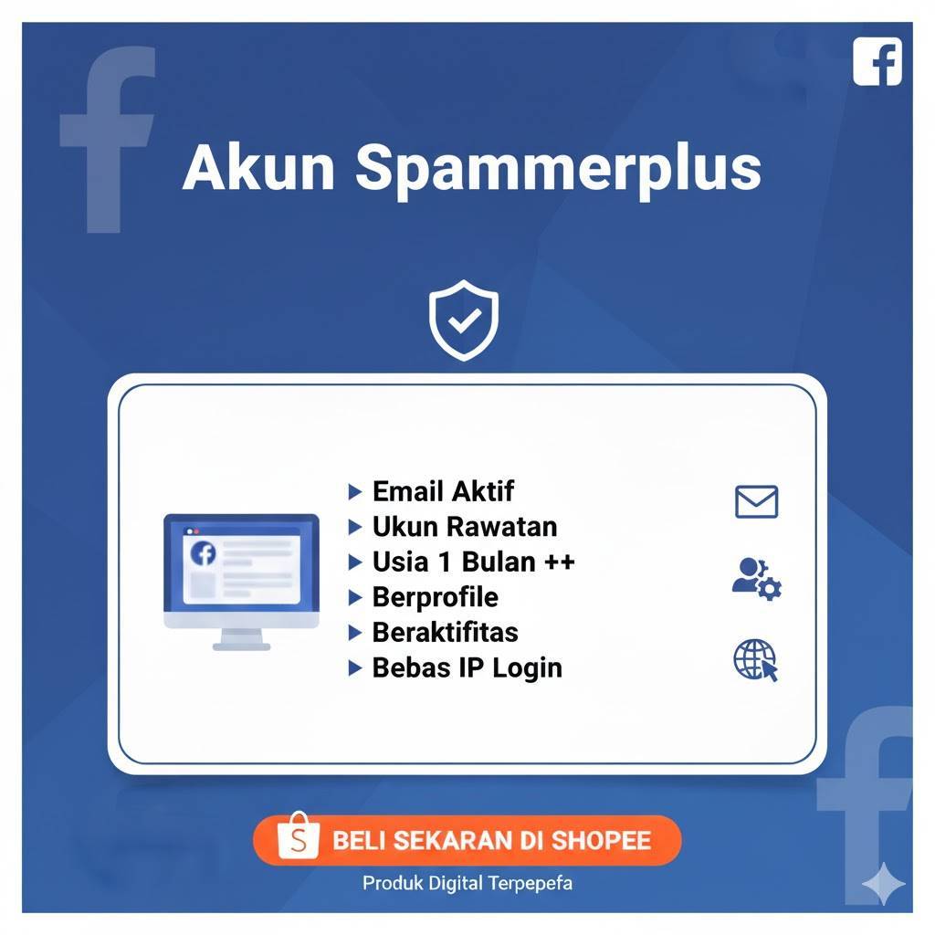 AKUN FB SPAMMPERPLUS + A2F ON + OTP EMAIL AKTIF