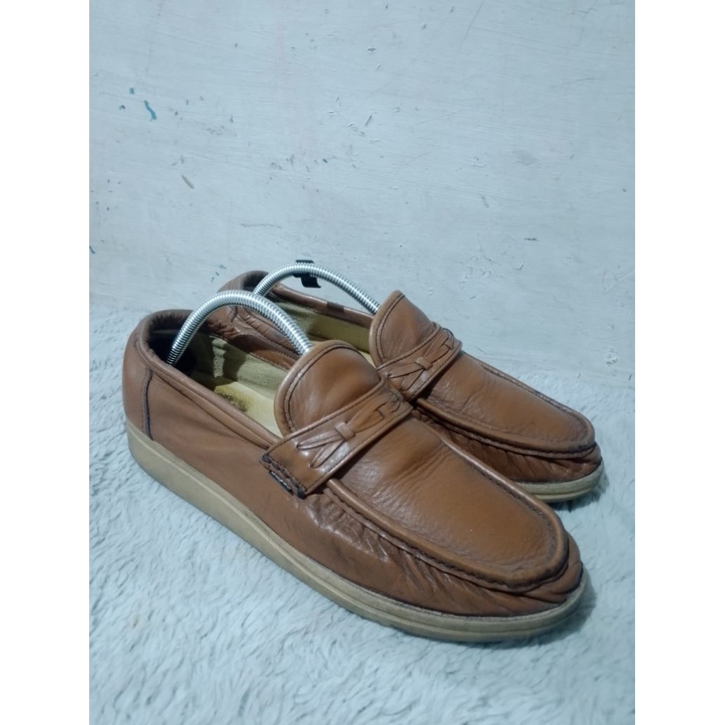 vintage levis loafers leather