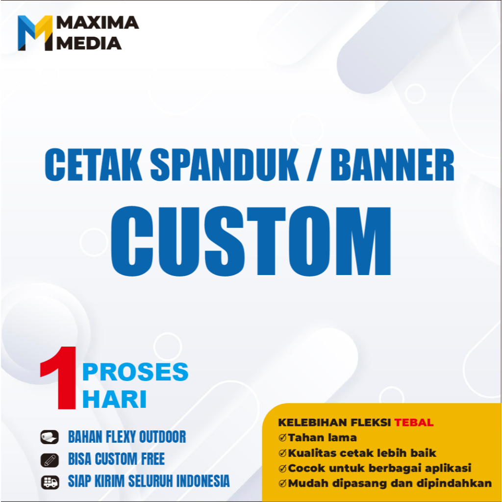 CETAK SPANDUK - BALIHO - BESAR CUSTOM - MURAH BERKWALITAS - FREE DESAIN