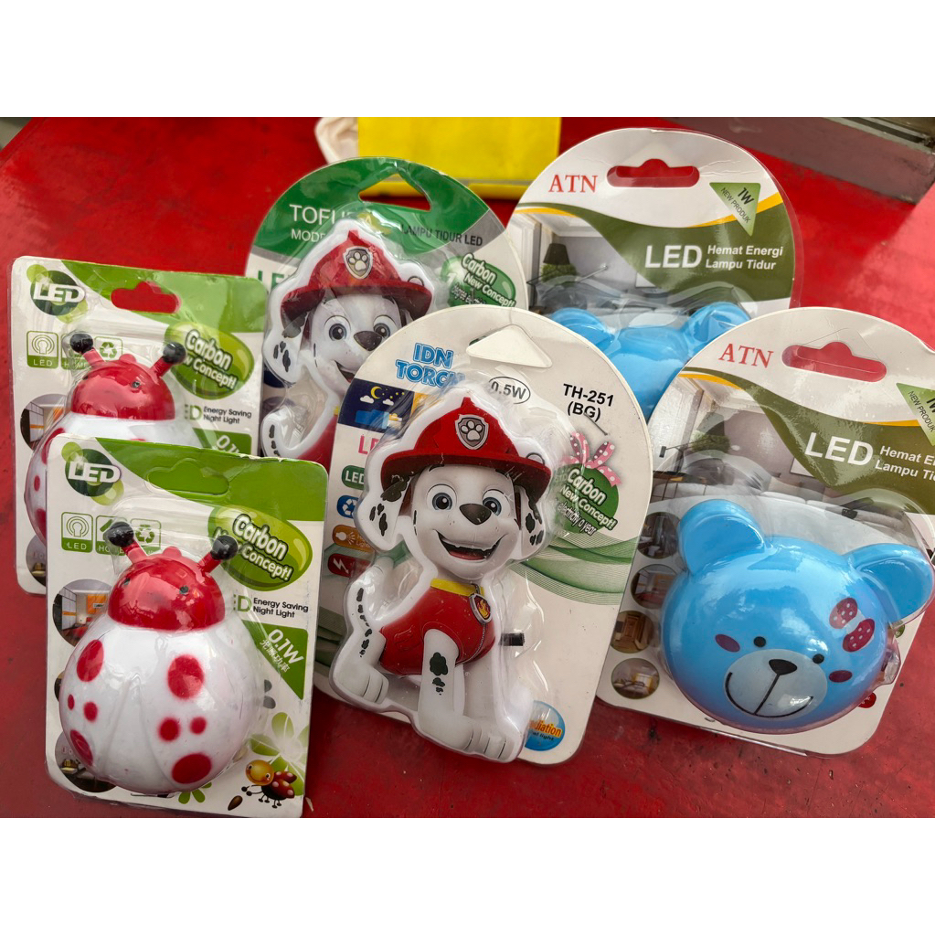 Lampu Tidur Led Karakter / lampu tidur anak karakter / lampu tidur karakter