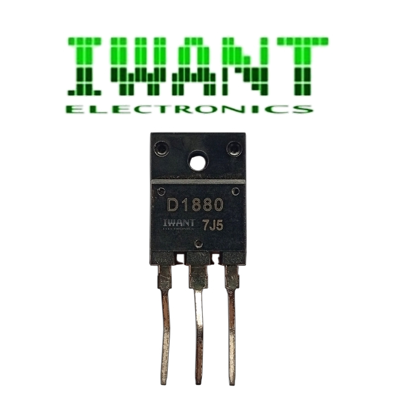 2SD1880 TRANSISTOR D1880 NPN 1500V 8A COLOR TV HORIZONTAL SD1880 D 1880