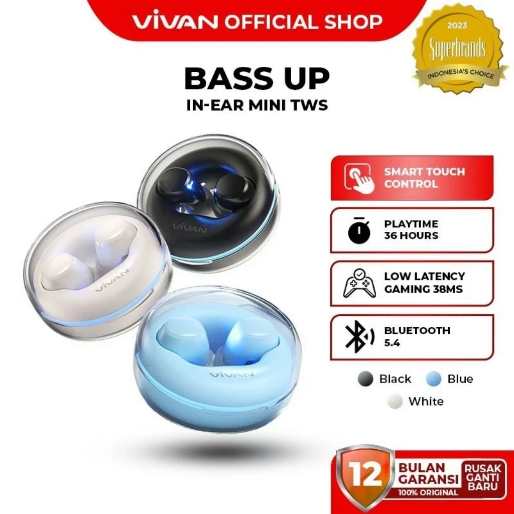 HANDSFREE VIVAN EARBUDS SPACE MINI BLUETOOTH