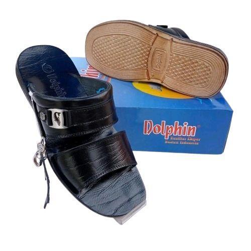Dolphin Sandal Slide Pria Kulit Asli Anti-Slip Sandal Dolphin "D-25" Kulit Asli Sandal Dolphin Origi