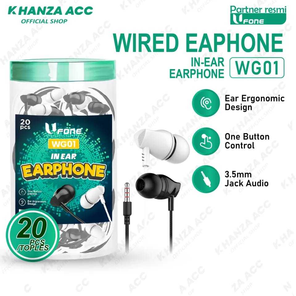 HF FONE EARPHONE WHITE/BLACK