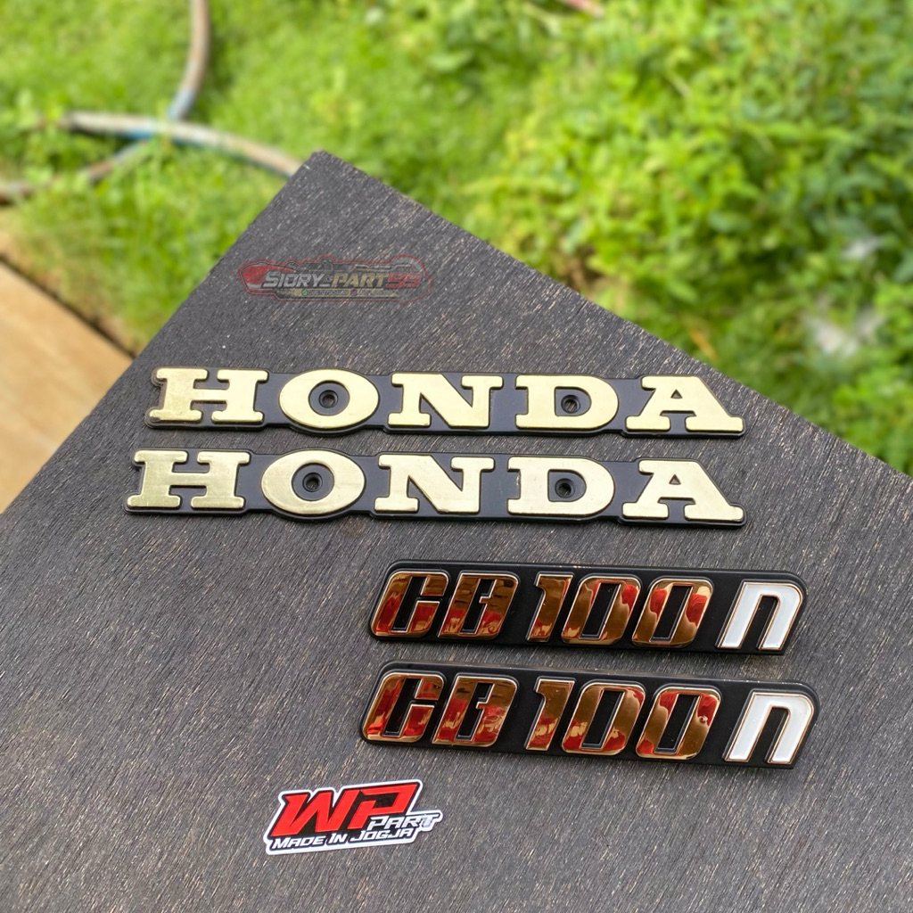 WP PART Emblem Tangki CB 100n Set Emblem Tepong CB 100n Import Whellprof Detail Original untuk Honda