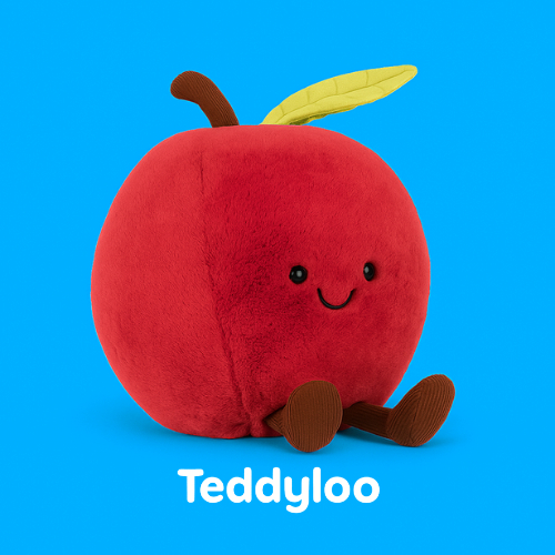 Amuseables Apple Jellycat Plush Big Red Apple Rare Original Gift Soft Cute Apple Plush Cute Fruit Bi