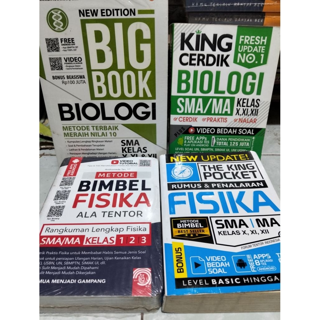 Buku Big Book Biologi & Fisika SMA/MA Kelas X,XI,XII