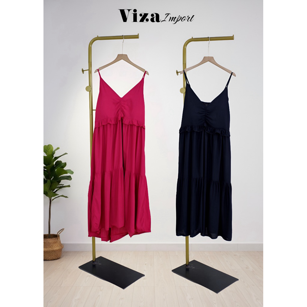 dress viza polos import/dress tali satu/tali satu import/tali satu kekinian