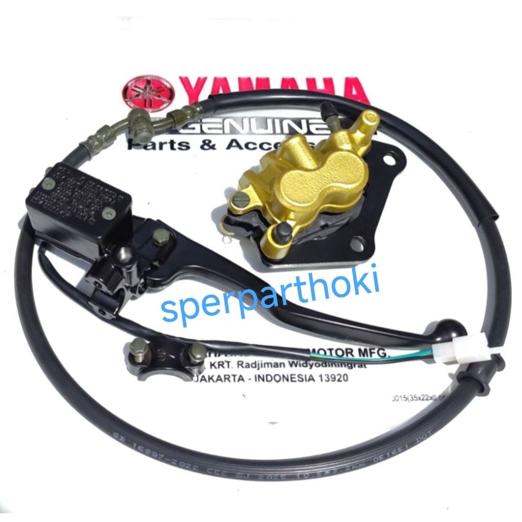 selang rem plus master rem plus kaliper depan yamaha byson