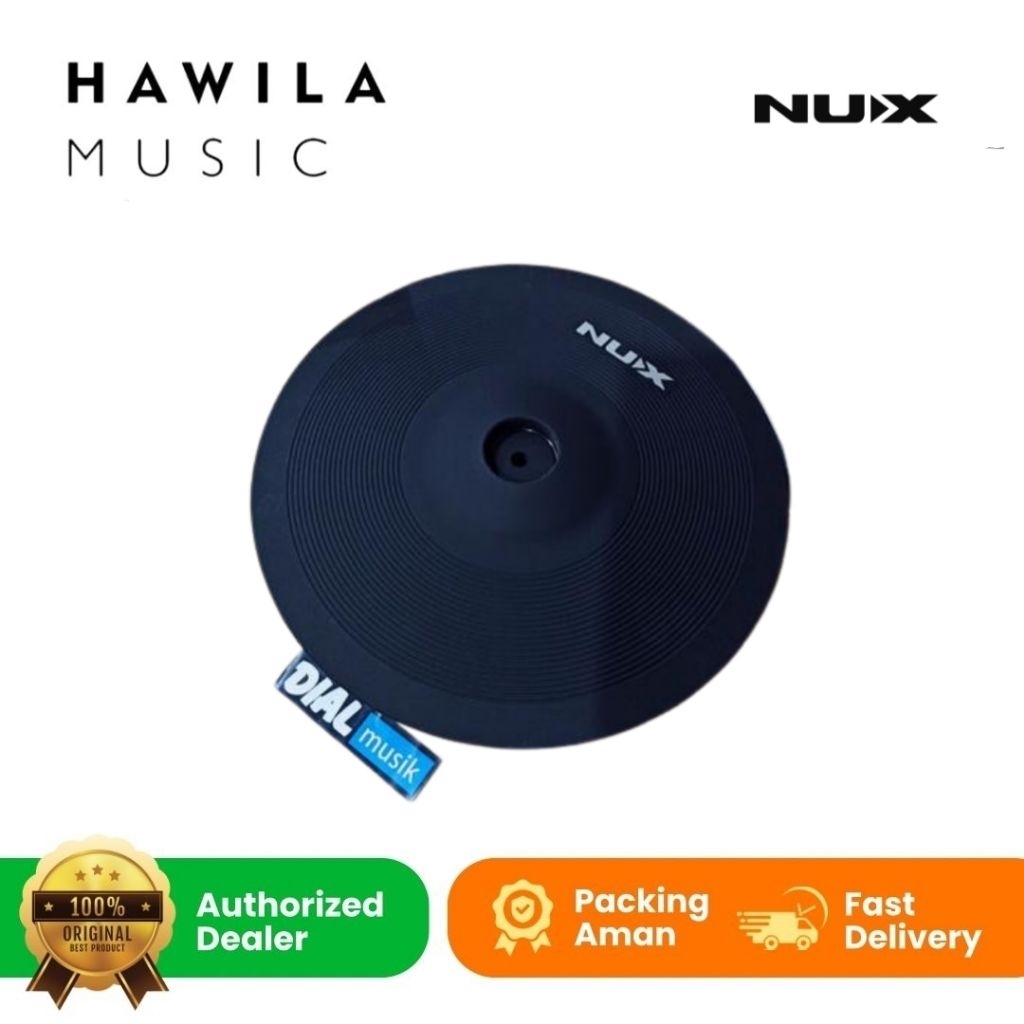 Cymbal Drum Elektrik NUX 14in - Cymbal NUX 12in - Cymbal NUX 10in Chokeable 3 Area untuk SEMUA MERK 