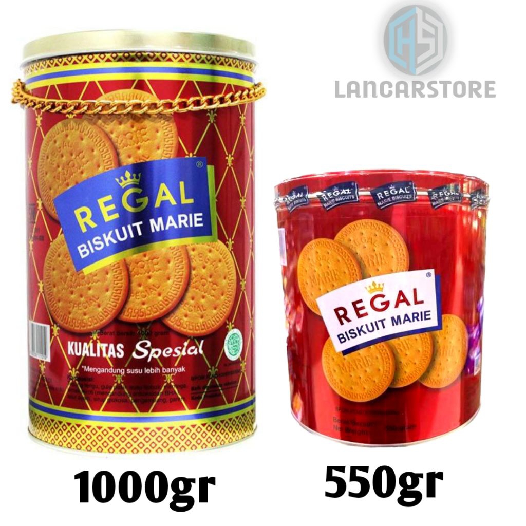 {PROMO} BISKUIT REGAL MARIE SPESIAL 1KG, BISKUIT REGAL MARIE KALENG, KUE LEBARAN