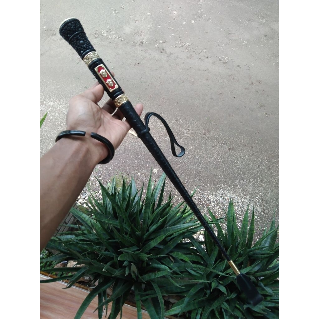 tongkat komando galih kelor ukir 3D