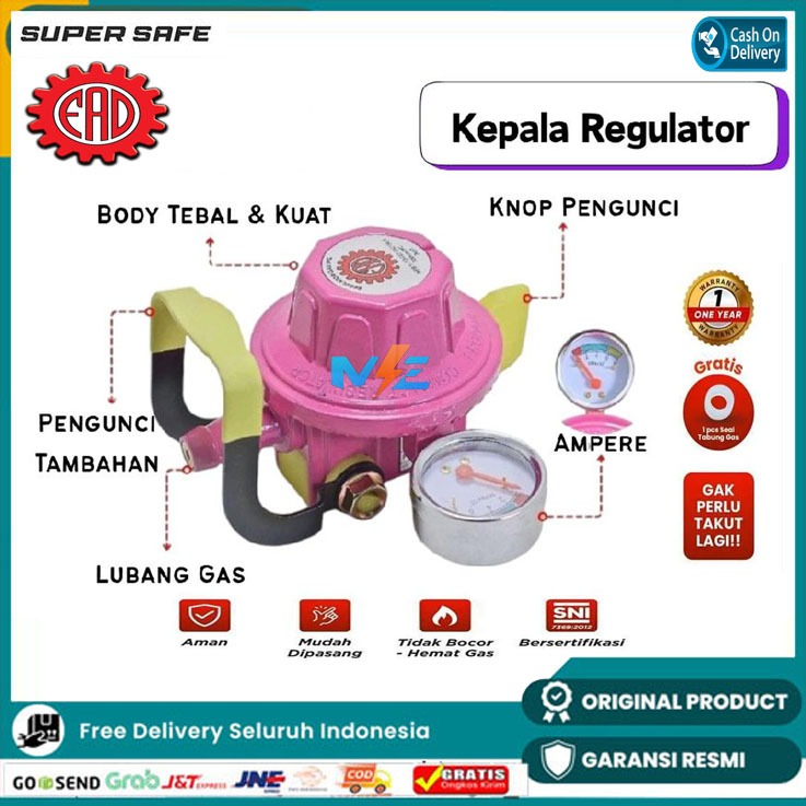 REGULATOR SUPER SAFE SS88P METER / LEGULATOR SUPERSAFE SS-88P DOUBLE LOCK / PENGAMAN GARANSI 1TAHUN
