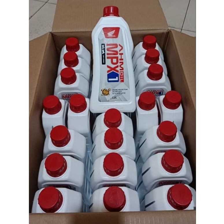 Oli mpx1 Sae 10W-30. untuk motor bebek dan sport . isi 1200 ml