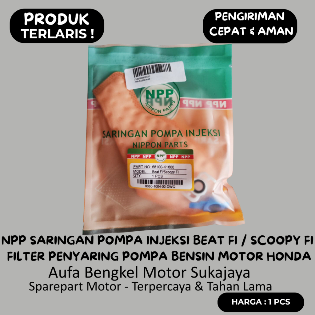 NPP Saringan Pompa Injeksi Beat FI / Scoopy FI 68100-K16000 Filter Penyaring Bensin Motor Matic Hond
