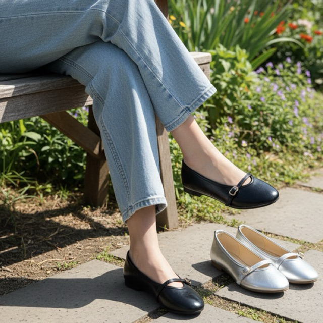 NANDA MILLANO Sepatu flat shoes sol karet anti slip