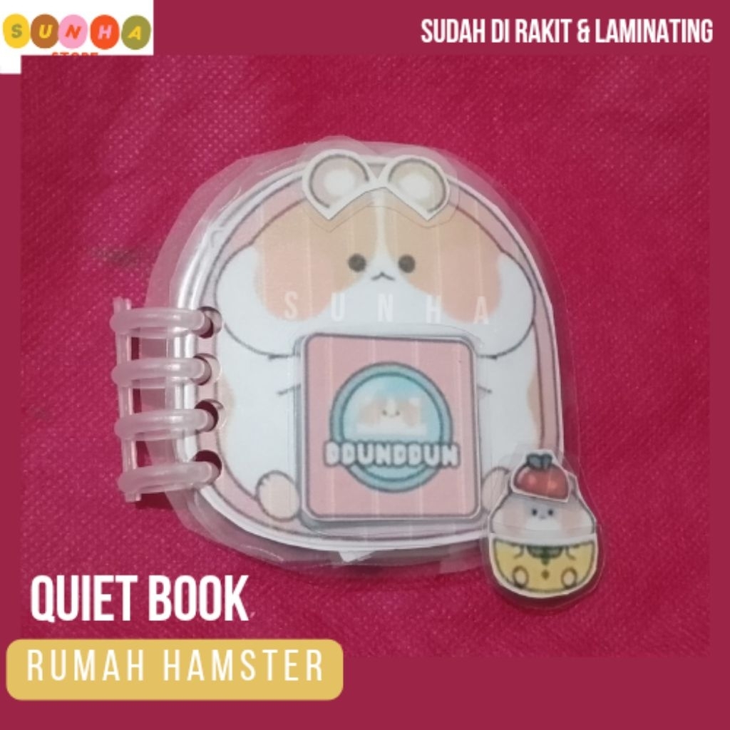 Quiet book rumah hamster / paper doll book rumah hamster