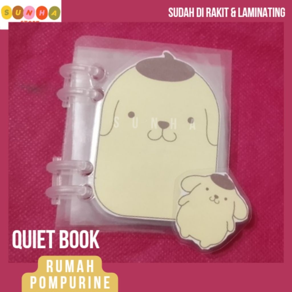 Quiet book rumah pompurine / paper doll house rumah pompurine / paper doll book rumah pompurine