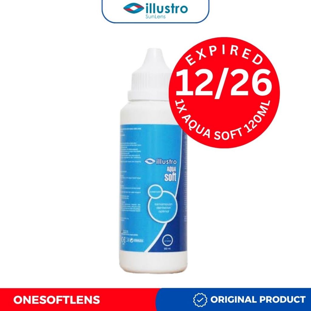 AIR SOFTLENS IILUSTRO AQUA SOFT 120ML CAIRAN PEMBERSIH SOFTLENS