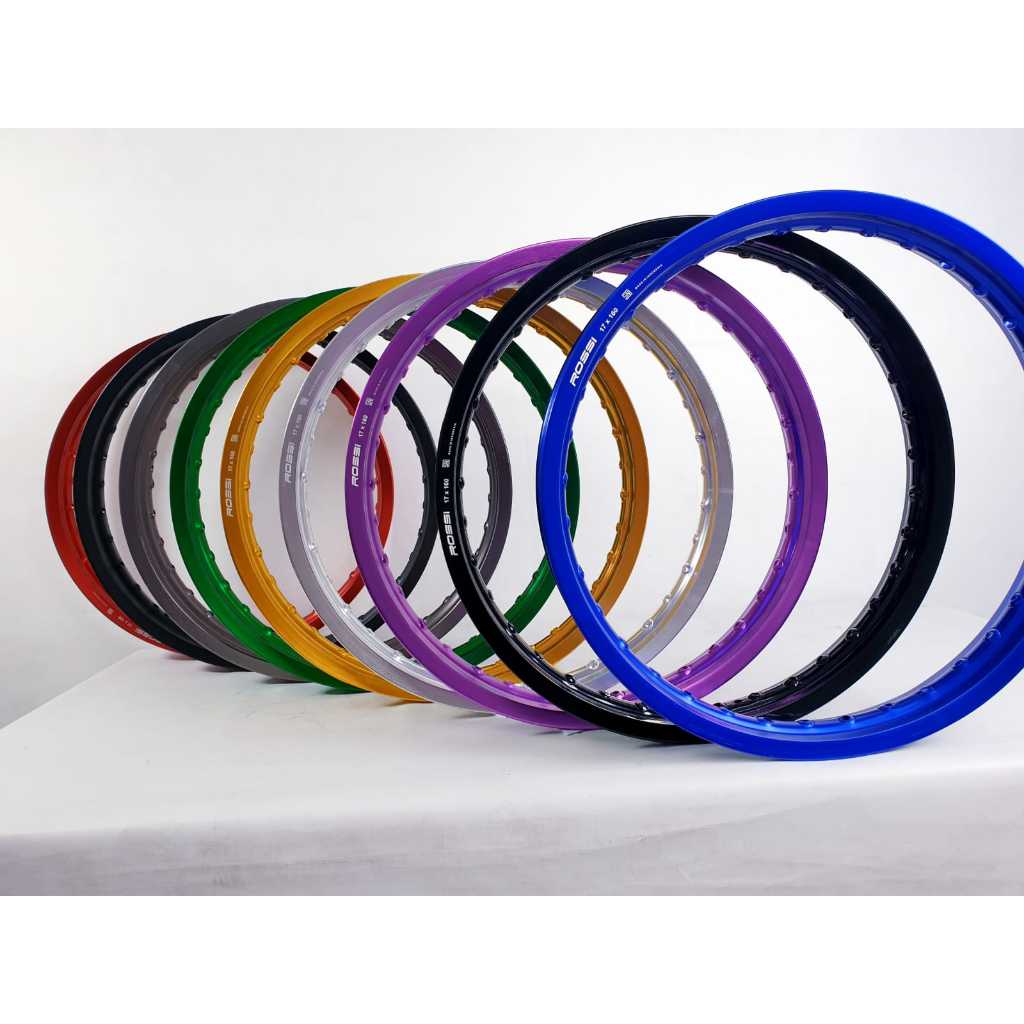 Velg Lingkaran V Rossi Hitam Glossy Mengkilat Ring 17 160 185