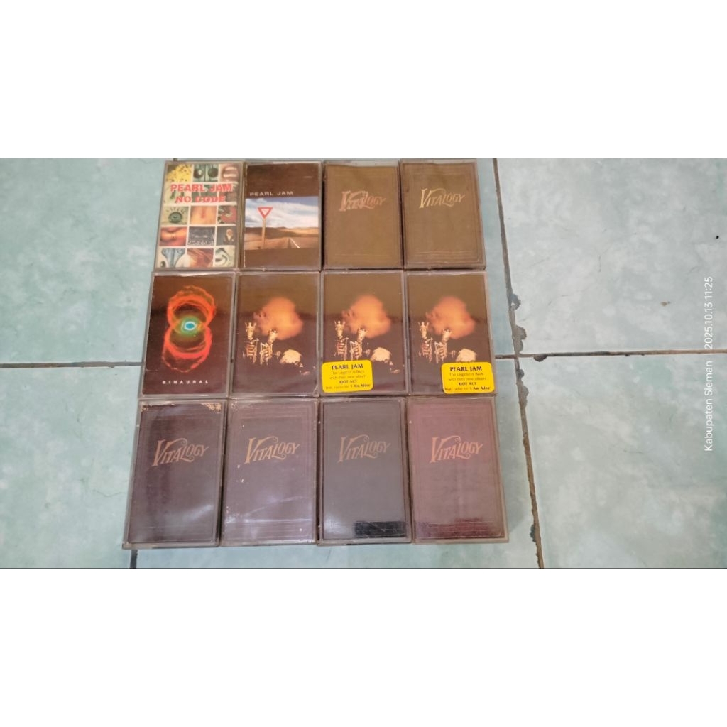 Kaset GRUNGE ALTERNATIVE Pearl Jam - Spin Doctor - Bush - Disturbed - Staind - Audioslave - REM - Ug