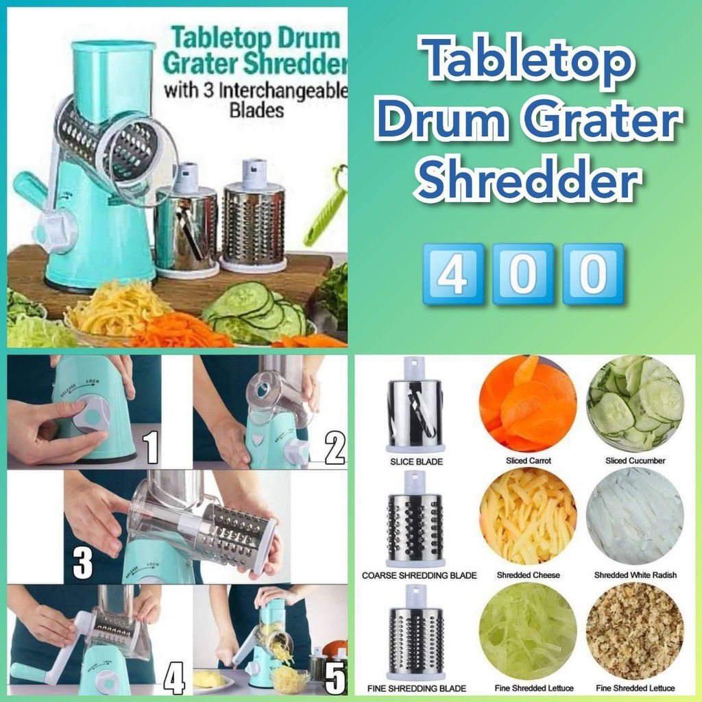 parutan drum atas meja/table drum