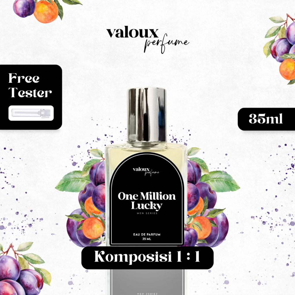 Valoux - 1 Milion Lucky Parfum Pria Tahan Lama Eau De Parfum 35ml Premium